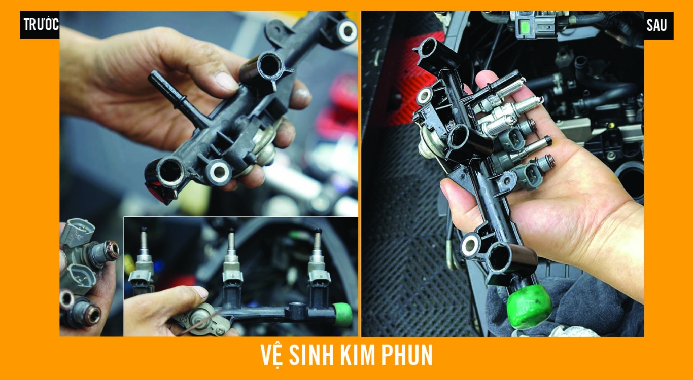 Vệ sinh kim phun